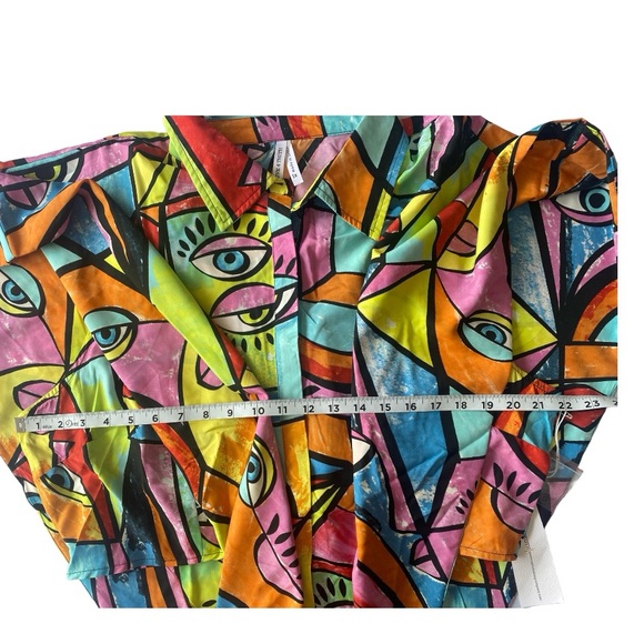 Live 4 Truth All “Eyes” On You Layered Eye Print Plus Size 1X Multicolor Top - Picture 7 of 16